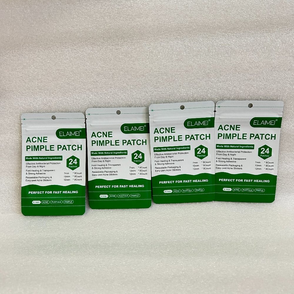 Lot of 4 Elaimei Acne Pimple Patch 24-pack
